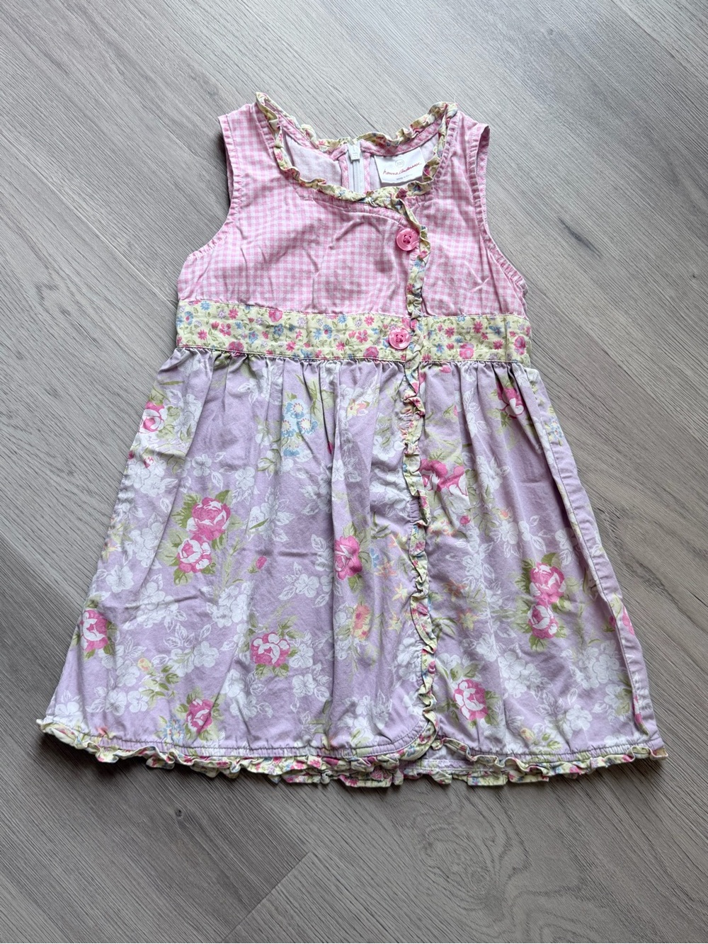 Hanna Andersson Ruffle Sundress - Pink/Purple (size 100 or US 4) - Picture 1 of 4